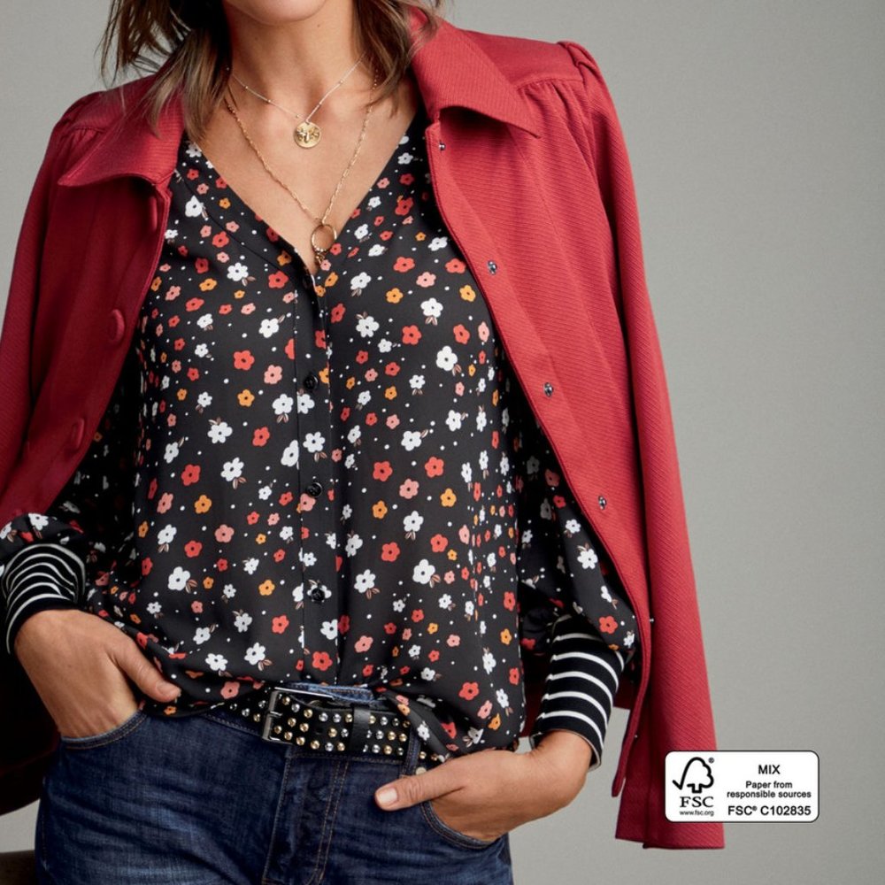 🌸 NEW Cabi Cheerful Blouse Fall 2020 Large